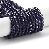 Electroplate Transparent Glass Beads Strands LS-EGLA-A035-T4mm-A15-1