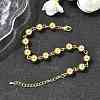 Brass Round Link Chains Bracelets for Women BJEW-H639-12G-3