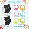  Cat Food Grade Eco-Friendly Silicone Knitting Needle Stoppers DIY-NB0010-71-2