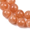 Natural Sunstone Beads Strands G-G342-A04-10.5mm-4