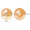 30Pcs Rainbow Iridescent Plating Acrylic Beads TACR-CJ0001-52-2