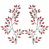 Iron Leaves Branch  Wall Decorations AJEW-WH0513-30B-1