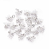 Brass Micro Pave Cubic Zirconia Charms ZIRC-F095-02P-1