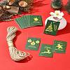 100Pcs Rectangle Paper Gift Tags CDIS-FS0001-19B-10