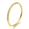 Brass Micro Pave Clear Cubic Zirconia Hinged Bangles for Women BJEW-Z061-15A-1