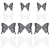 12Pcs 4 Styles Polyester Butterfly Wings FIND-FG0005-18-1