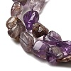 Natural Purple Phantom Quartz Purple Lodolite Quartz Beads Strands G-I390-A01-4