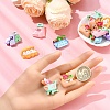24Pcs 6 Styles Supermarket Theme Opaque Resin Decoden Cabochons Sets RESI-YW0004-06-4