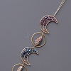 Moon Tree of Life Natural Gemstone Beads Suncatchers HJEW-F027-01-3