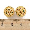 Rack Plating Brass Cubic Zirconia Beads KK-L215-330C-G-3