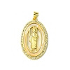 Real 18K Gold Plated Brass Micro Pave Cubic Zirconia Pendants KK-H472-14G-11-1