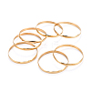 Fashion 201 Stainless Steel Bangle Sets BJEW-L664-024A-G-1-2