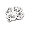 304 Stainless Steel Rhinstones Pendants STAS-I327-16P-2