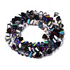 Electroplate Glass Beads Strands EGLA-N002-09-06E-2