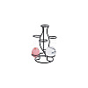 7-Slot Iron Easter Egg Display Stands ODIS-WH0058-21B-EB-7
