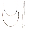 4Pcs 4 Colors Glass Beaded Necklaces Sets NJEW-SZ0001-39-1