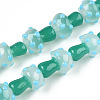 Handmade Lampwork Beads Strands X-LAMP-N024-09F-2
