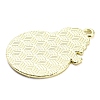 Golden Plated Alloy Enamel Pendants ENAM-L041-07G-04-2