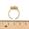 Brass Enamel Cuff Rings RJEW-K291-03G-03-5