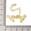 Rack Plating Brass Lobster Claw Clasps KK-F883-18KCG-3