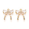 Brass Micro Pave Cubic Zirconia Pendants KK-N261-93A-G-1