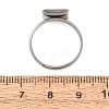 Adjustable 304 Stainless Steel Finger Rings Components SA-CBA8B85-09C-P-2
