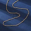 Long-Lasting Plated Brass Cable Chain Necklaces NJEW-K112-09G-NF-1