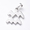 Non-Tarnish 304 Stainless Steel Pendants STAS-L210-06L-P-1