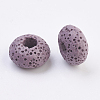 Natural Dyed Lava Rock European Beads G-E477-A08-2