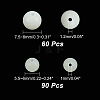 CHGCRAFT 6 Styles Synthetic Luminous Stone Round Beads G-CA0001-55-2
