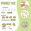 50Pcs Brass Earring Settings KK-TA0008-38A-4