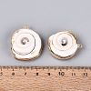 Electroplated Natural Shell Pendants BSHE-Q020-04-4