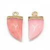 Natural White Jade Pointed Pendants X-G-Q966-05-2