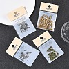 SHEGRACE Brass Micro Pave Clear Cubic Zirconia Connector Charms XGRQ3D518-509G-6