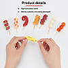 DELORIGIN 8Pcs 8 Style Simulation Food Plastic Model DJEW-DR0001-01-3