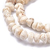 Natural Magnesite Beads Strands TURQ-P001-02A-11-3