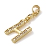 Brass Micro Pave Cubic Zirconia Pendants KK-M319-02G-H-2