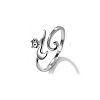 Cat Zinc Alloy Cuff Rings PW-WG316C5-01-4