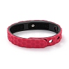 Flat Silicone Cord Bracelets LS-BJEW-F421-01G-3