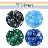 64Pcs 4 Colors Round Imitation Cat Eye Resin Beads RESI-FS0001-66A-2