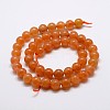 Natural Red Aventurine Bead Strands X-G-P257-03-8mm-2