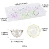 20Pcs UV Plating Acrylic Bead Caps OACR-FS0002-44-4