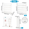 5-Tier Rectangle Transparent Acrylic Jewelry Display Organizer Stands EDIS-WH0031-12A-2