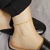 304 Stainless Steel Crystal Rhinestone Dragonfly Charm Anklets for Women WG9ACA2-01-2