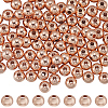 200Pcs Rack Plating Brass Round Spacer Beads KK-PA0001-01-1