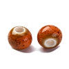 Bright Glazed Porcelain Beads PORC-D300-A41-3