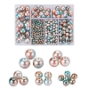 497Pcs 5 Style Rainbow ABS Plastic Imitation Pearl Beads OACR-YW0001-09A-1