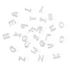 6Pcs 925 Sterling Silver Hollow Initial Beads STER-TA0001-53K-3