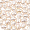 1 Strand Natural Keshi Pearl Beads Strands PEAR-SC0001-38-1