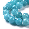 Natural Mashan Jade Round Beads Strands G-D263-6mm-XS28-8